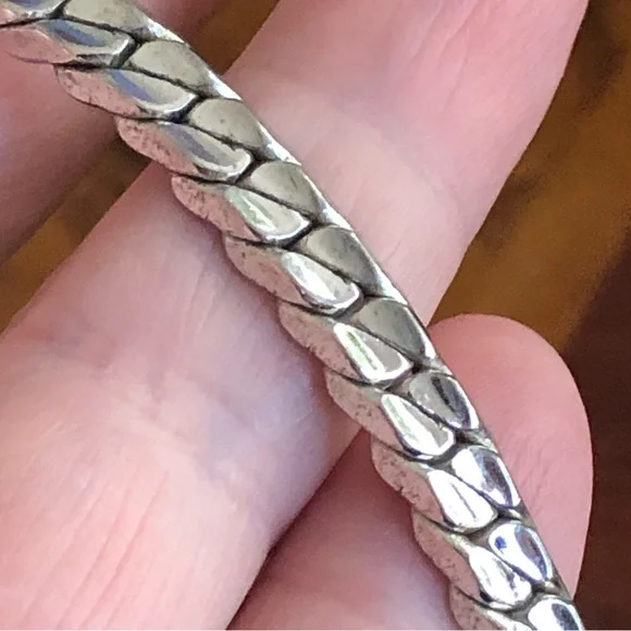 Vintage Coro silver plated braided chain necklace - Picture 12 of 13